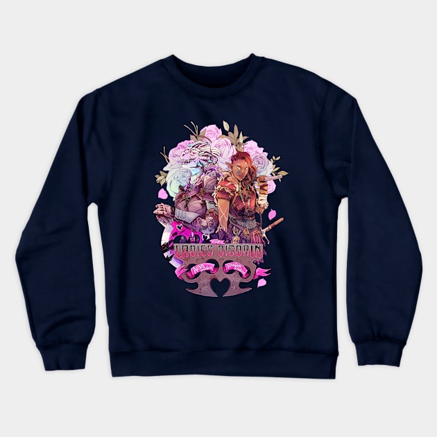 The Ladies Disdain Crewneck Sweatshirt by One Shot Podcast